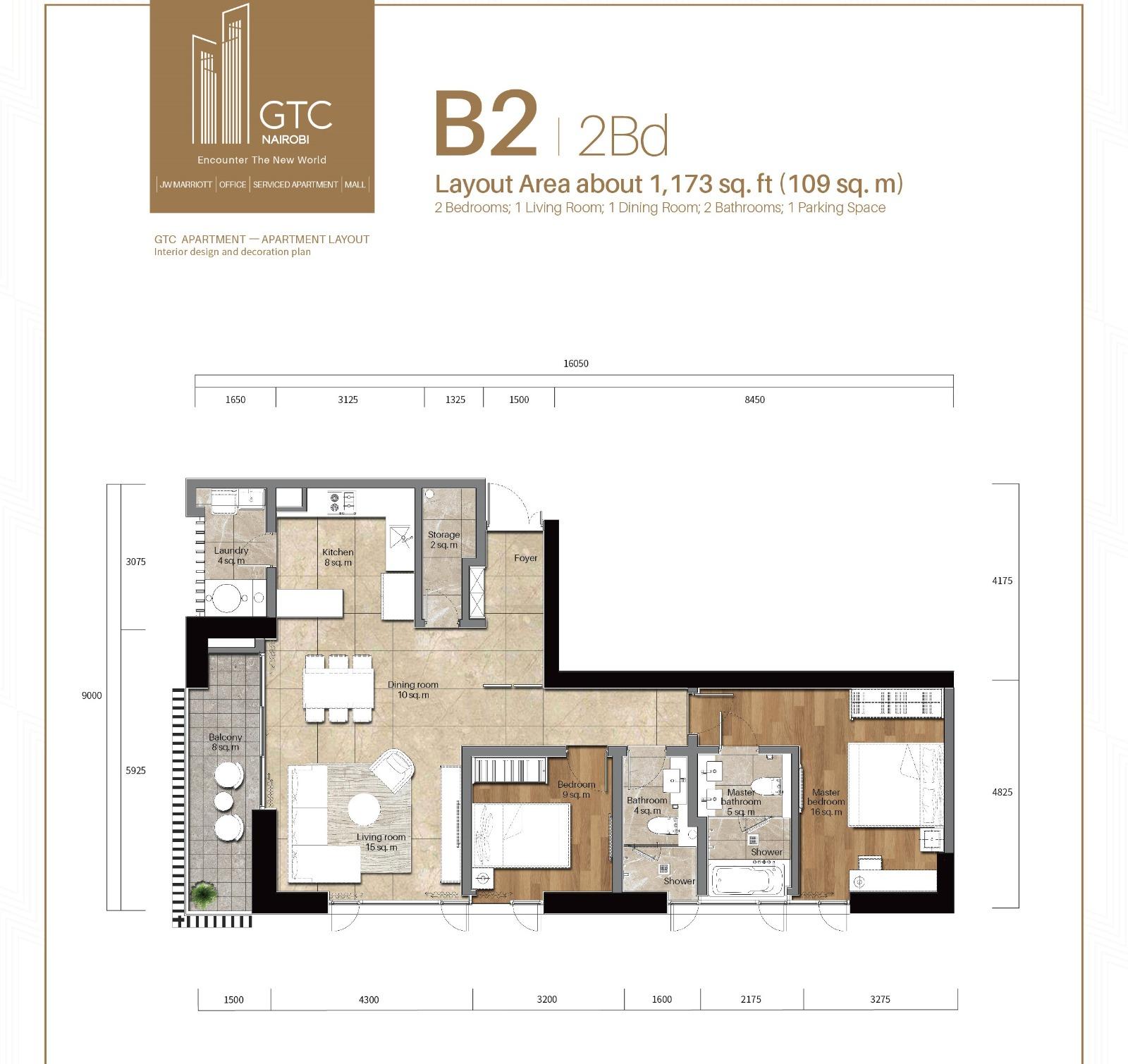 2 Bedroom Apartment